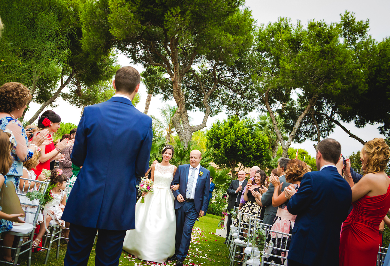 entrada boda novia