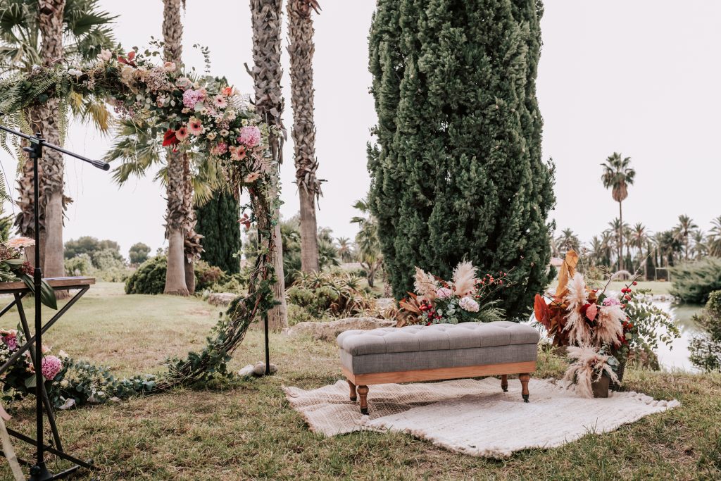 decoración boda en la hacienda de novelda